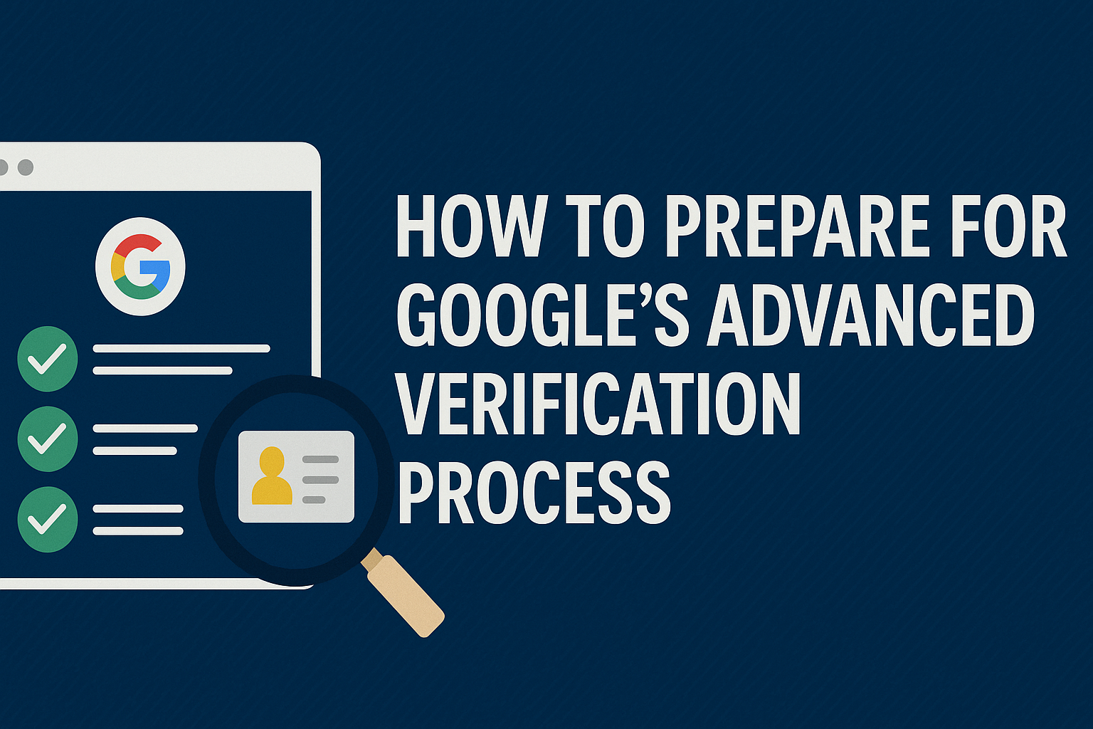 How to prepare for Google's advanced verification process